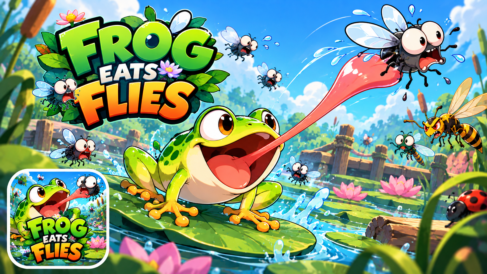 Frog Eats Flies