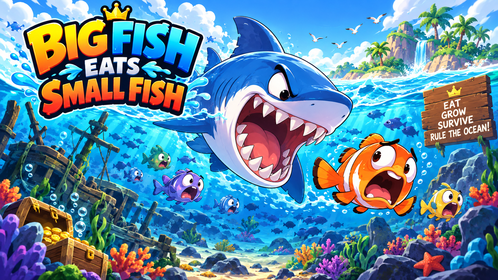 Big Fish Eats Small Fish